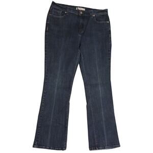 Levis Womens 515 Bootcut Jeans Size 14M ( 32x31) Stretch Flap Pockets Dark Wash